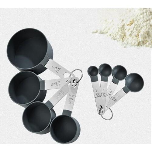 8PCS Kitchen Measuring Spoon Teaspoon Coffee Sugar Scoop Cake Flour Measuring Cups and Spoons Kitchen Utensils Measuring Tools