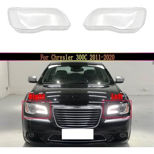 Car Headlight Lens For Chrysler 300C 2011 2012 2013 2014 2015 2016 2017 2018~2020 Headlamp Cover Replacement Auto Shell Cover