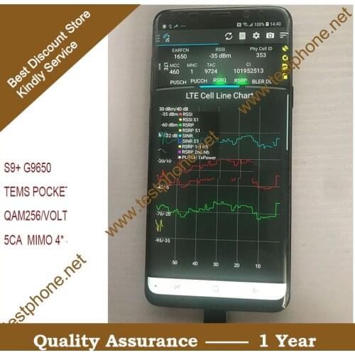 Free shipping DHL + s9+ G9650 Tems pocket 21.x Handset , support 5CC & 4X4MIMO & QAM256 & VOLTE .. Test