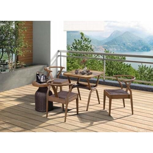 Tea set series, outdoor rattan chair tea table and table combination, rattan chair sofa table combination