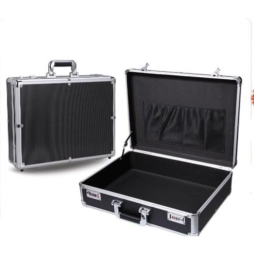 Portable Aluminum alloy suitcase Password case Document bag large capacity Storage box business documents Briefcases laptop bags