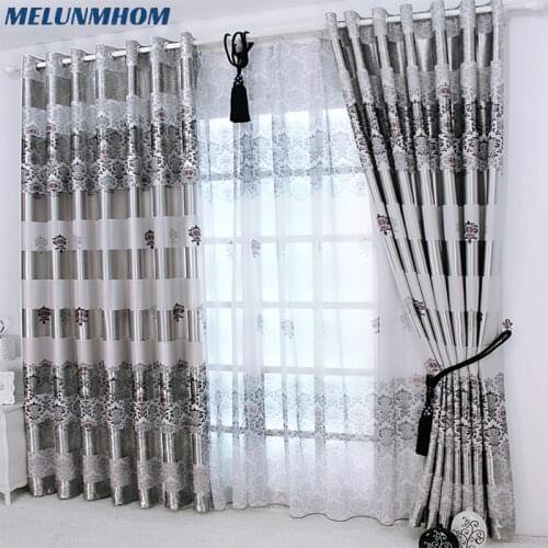 Europe Luxury Noble Window Curtains for Living Room Kitchen New Arrival Exquisite Blackout Curtains for Bedroom Tulle for Fabric