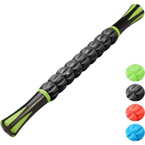 Deep Pressure Massager Tools Muscle Roller Stick 17.5 Inches Stick Massage Relief Pain Cramping Physical Therapy Body Recovery