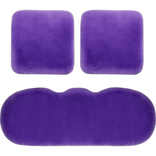 80% Hot Sell 3Pcs/Set Winter Plush Warm Anti-Slip Car Front Rear Seat Pad Cushion Cover Set