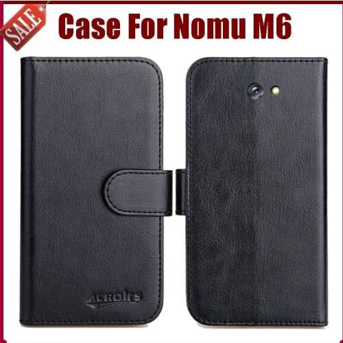 Hot Sale! Nomu M6 Case New Arrival 6 Colors High Quality Flip Leather Protective Cover For Nomu M6 Case Phone Bag