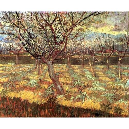 Canvas Paintings of Vincent Van Gogh Apricot Trees in Blossom art reproductions High quality Handmade Oil artwork for wall decor