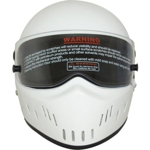 For STIG Classic Motorcycle Helmet Full Face Karting Helmet For Simpson Style White Motorcycle Racing Helmet DOT Certification