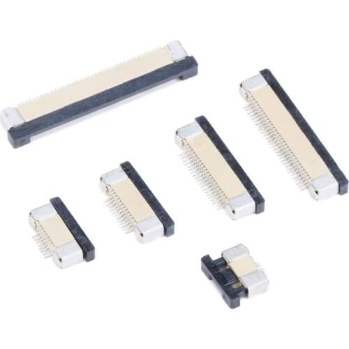 10pcs FFC/FPC connector, 0.5MM pitch, 4/6/8/10/18-50P flat cable connector