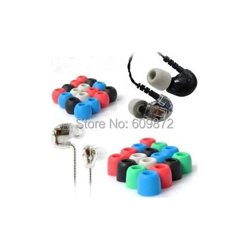 Linhuipad pu_4.9_PU memory foam eartips with clear tube inside , 4.9mm inner diameter , 500 pcs / lot , FedEx shipping