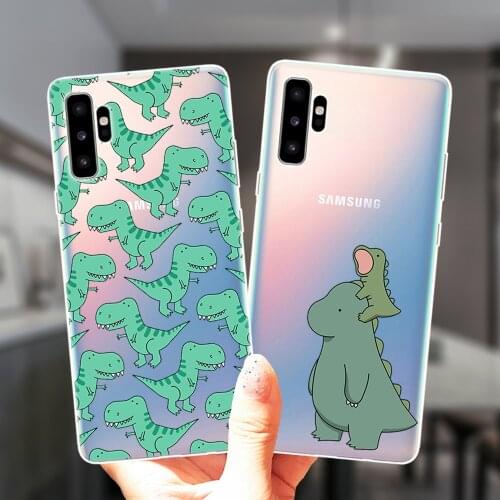 Cute Dinosaur Baby Phone Case For Samsung Galaxy M31S M51 M11 M21 M30S M10 M20 M40 NOTE 20 Ultra 10 Pro 9 8 Soft Silicone Cover