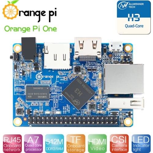 Orange Pi One 512MB H3 Quad-Core ,Support Android,Ubuntu,Debian Mini Singe Board Computer