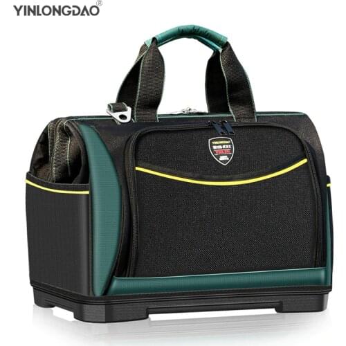 YLD Electrician Bag Multi-function Tool Bag1680D Oxford Waterproof Large Capacity Wear-resistant Tool Storage ToolKit DIY Tools
