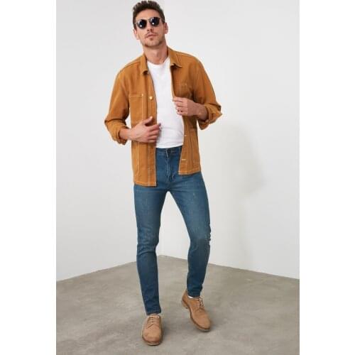 Trendyol Male Destroylu Tapared Skinny Jeans TMNAW21JE0168