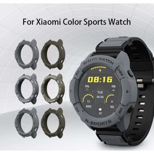 SIKAI 2021 New Case For Xiaomi Mi Smart Watch Color Sports Version Smart Watch TPU Shell Protector Cover Band Strap Bracelet