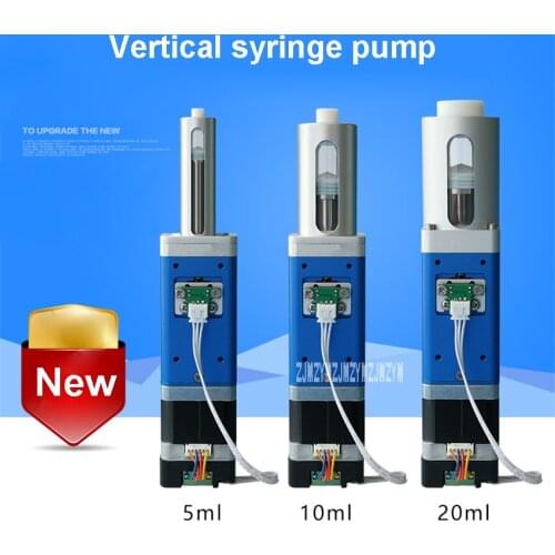New ZSB-LS-1 Vertical Syringe Pump Laboratory Metering Pumps High-precision Microinjection Pump 5ml/10ml/20ml DC24V 24W 0-1.6MPa