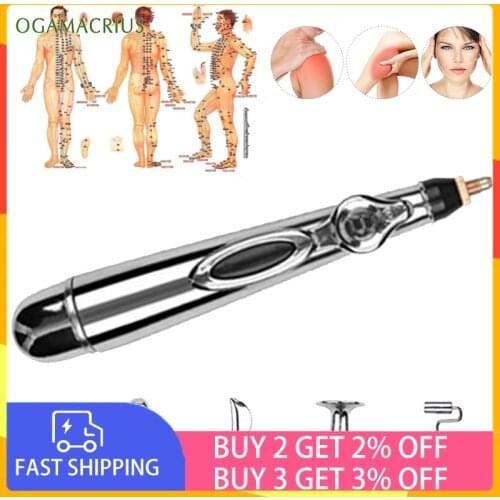 OGAMACRIUS Therapy Meridian Electric Energy Massager Pen Multi-functional Diverse Massage