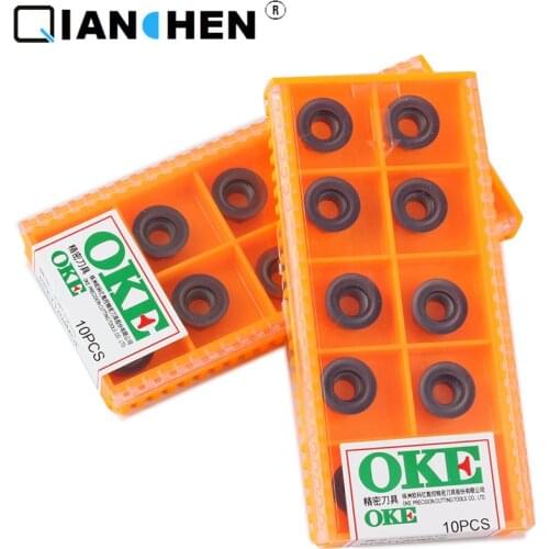 OKE 10pcs/lot High Precision High Performance High Strength CNC RPKT1204MOF OP1215 Industry Carbide Inserts Hard Alloy