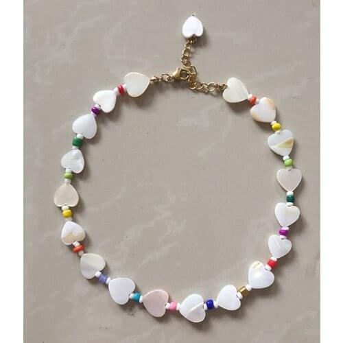 Wholesale party Simple colourful summer Beads Strand Necklace Women String Beaded Short women Necklaces Jewelry Chokers Gift