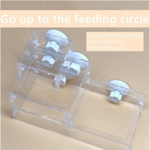 Floating Fish Feeding Circle Square Round Transparent Acrylic Large Feeding Circle to Prevent Fish Feed Drift