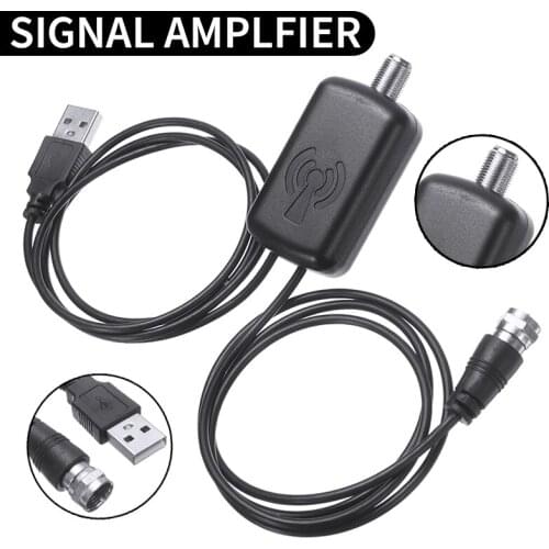POHIKS 1pc High Quality Easy Installation TV Antenna Booster Amplifier Low Noise 25dB Gain Indoor Signal Amplifiers