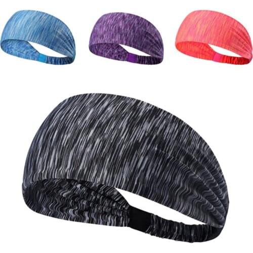 Men Women Sports Sweatbands Headband Yoga Hair Bands Athletic Breathable Sports Fitness Head Bands Sweat Bands For Girls