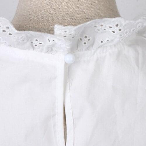 Detachable Dickey False Fake Collar Ruffle Flower Shirt Clothes Accessories