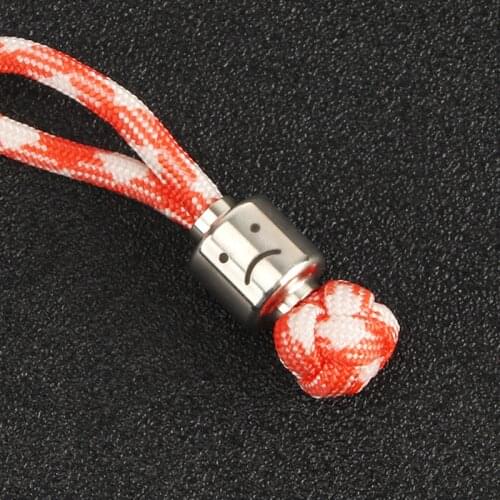 Cute Creative Titanium Alloy Knife Beads Keyring Paracord Accessories Umbrella Rope Cord DIY Titanium Beads