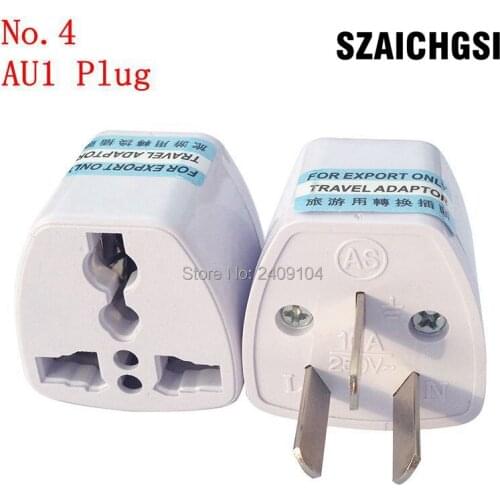 SZAICHGSI universal AU Plug Adapter Power Socket White Travel Converter Conversion Plug style1 wholesale 1000pcs