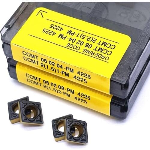 10PCS CCMT060204 CCMT060208 PM 4225 CNC lathe tool turning tool internal turning tool carbide insert