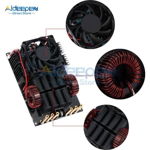 DC 12V-40V 50A 1000W 1KW ZVS Low Voltage Induction Heating Machine Board Module High Frequency 1000W High Voltage Generator