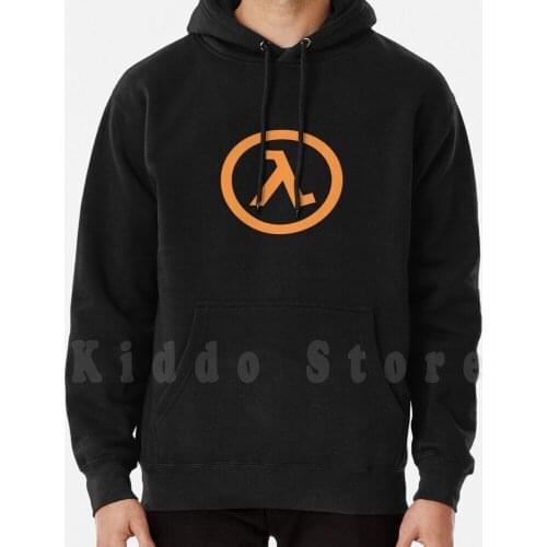 Half Life Logo-High Quality hoodie long sleeve Geek Video Game Games Video Games Gaming Retro Gaming Retro Half