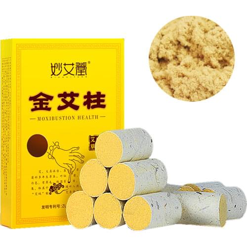 Blessfun 63 pieces Mini Moxa Roll acupuncture massage moxibustion High-quality Golden Moxa sticks