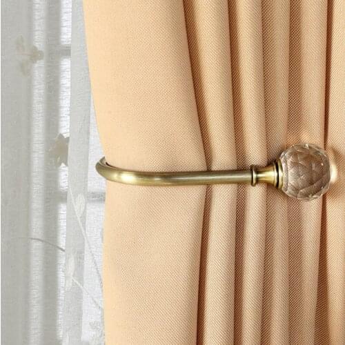 1 Pair Of Modern Luxury Hollow Zinc Alloy U-Shaped Curtain Wall Hook Curtain Buckle Home Decoration Accessories