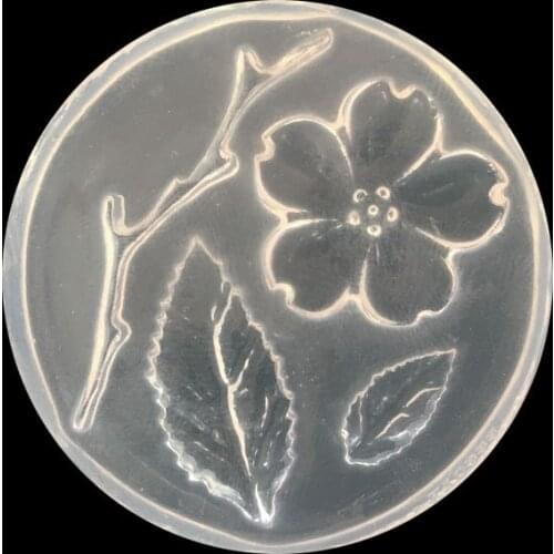 1pcs/lot Reusable Cherry Blossom Flower Branch Leaf Small Template Decorative Handmade Ornaments DIY Resin Mold Silica Gel Mold