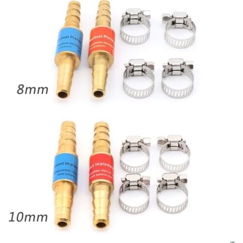 2pcs Pipe Flashback Arrestors Of Acetylene Liquefied Gas Propane & Oxygen Fuel