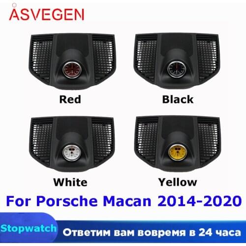 Car Console Dashboard Stopwatch For Porsche Macan 2014-2020 Boxster Auto Inner Dash Board Clock Time With 5 Color