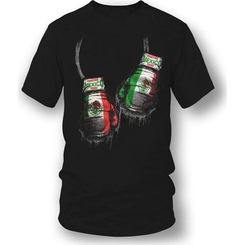 Boxing Glove Mexican Pride Mexico Boxer T-Shirt Summer Cotton Short Sleeve O-Neck Mens Casual T Shirt New S-3XL