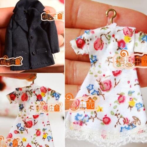 G05-X490 children baby gift Toy 1:12 Dollhouse mini Furniture Miniature rement coat dress 1pcs