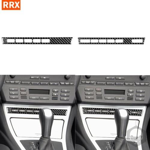 For BMW X3 E83 2004 2005 2006 2007 2008 2009 2010 Carbon Fiber Sticker Seat Heating DTC PDC Button Frame Trim Car Accessories