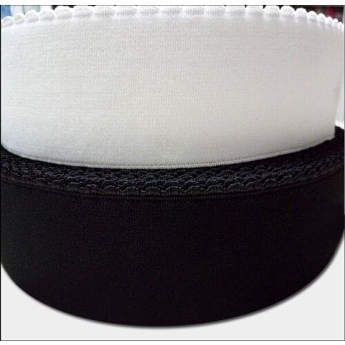 15mm 20mm 25mm elastic webbing for bra clothing underwear 45meters/roll suede soft elastic band white black