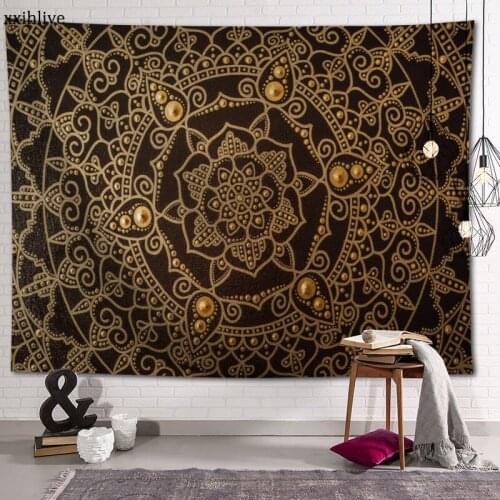 Mandala Art Tapestry Customizable Bohemian Wall Hanging Room Carpet HD Tapestries Art Home Decoration Accessories 70x95cm