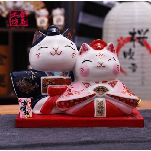 Cute Piggy Banks To Children Creative Interesting Coin Money Japanese Ceramics Family Decorations Hucha Household Items ED5CXG