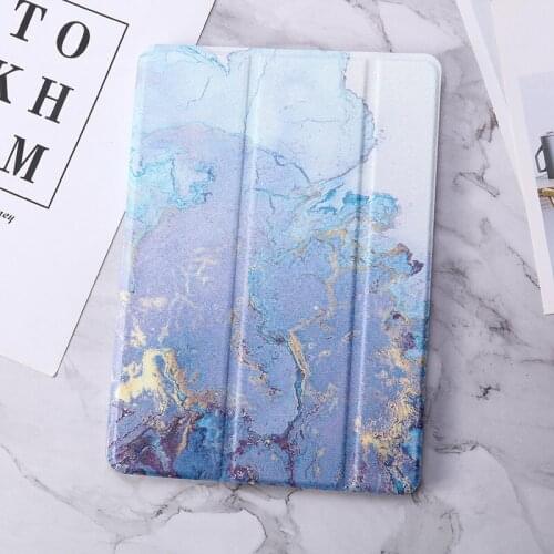 Marble Shell for IPad Mini5 2019 Tri-Fold Cover for IPad Mini 4 /5 Case Mini5/4/3/2/1 Holder Stand Pattern Silicon 7.9" Funda