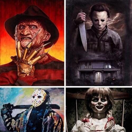 5D diy Diamond embroidery mosaic Horror IT film characters painting Full drill craft cross stitch kit Home decors Halloween Gift