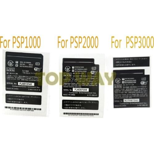 10pcs Sticker Lables JP US Version Replacement Console Sticker Seal Case Warranty Label For PSP1000 PSP 2000 PSP3000 Console