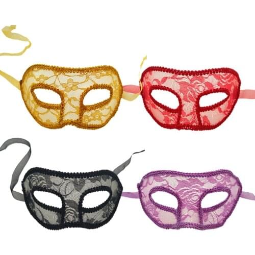 2021 New French Style Sexy Lace Mask for Woman Black Pink Yellow Blue Costume Ball Mask Cosplay Mask Party Mask Wholesale