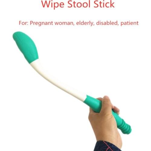 Long Handle Stool Wipe Stick Reach Comfort Bottom Wiper Toilet Paper Hand Paper Extension Assistance Device Without Bending