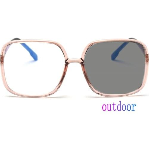 Sun Photochromic Myopia Eyeglasses Optical women student Finished Myopia Eyewear Square prescription Glasses Frame FML
