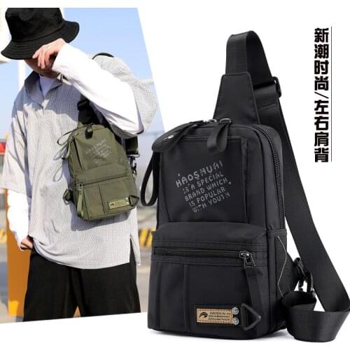 High Quality Sling Backpack Male Rucksack Fashion Multi-Pockets Military Men Nylon Daypack Messenger Chest Bags