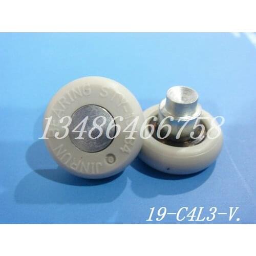 High quality Plastic pulley Drawer Pulley roller O concaved rivet WR19-C4L3